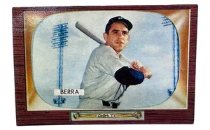 lot 17J image: 1955 Yogi Berra Baseball Card  1955 Bowman Yogi Berra #168
