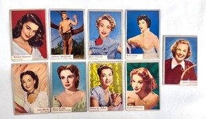 lot 24J image: Vintage Hollywood Star Trading Cards Collection