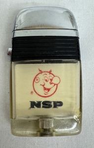 lot 74J image: Vintage Scripto NSP Lighter with Blemish