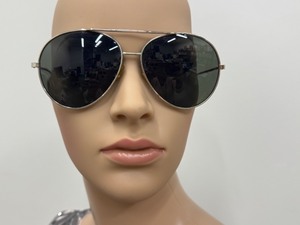 lot 88J image: Vintage Aviator Sunglasses with Dark Lenses