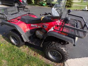 2003 Arctic Cat 400G 4 wheeler with Snow Blade