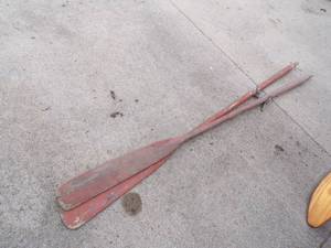 lot 64 image: Wooden Oars