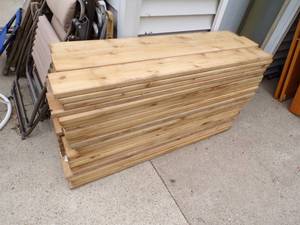lot 91 image: Ceder 1x 6 boards 75