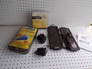 lot 98 image: Solar Panels, Convertor, drift sock, Hummingbird PC11 power cable