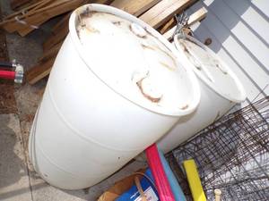 lot 238 image: Rain Barrels Pair