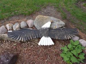 lot 249 image: Wooden Eagle