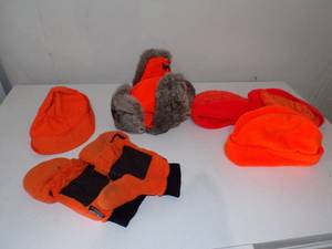 lot 278 image: Hunting Orange Glove and Hats