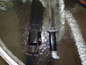 lot 332 image: Knife in Sheath