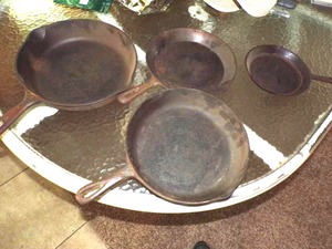 lot 349 image: Cast Iron Pans