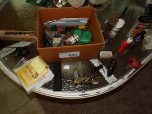 lot 351 image: Hunting Assortment - Knives, Scope, Gun Oil