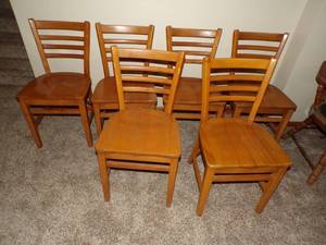 lot 377 image: Wooden Chairs
