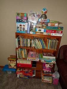 lot 402 image: Game Lot and Shelf