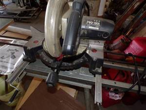 lot 415 image: Pro Tech 10 Compound Mitre Saw on Stand
