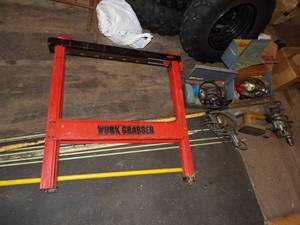 lot 438 image: Vintage Tools and Sawhorse