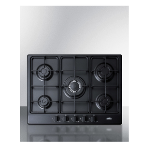 lot 6 image: Summit 27 Inch Wide Built-In Gas Cooktop