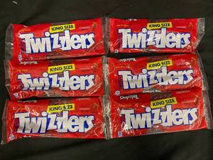 lot 41 image: ZZ1 - Lot of 6 Packs King Size Twizzlers Strawberry Licorice