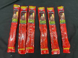 lot 58 image: BB2 - Set of 6 Jack Links Jalapeo Beef Sticks with Cheese