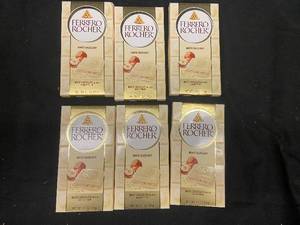lot 80 image: II2 - Set of 6 Ferrero Rocher White Hazelnut Bars - 3.5oz Each
