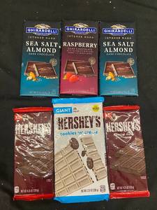 lot 103 image: LL2 - Assorted Ghirardelli and Hersheys Chocolate Bars Collection