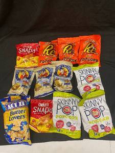 lot 130 image: UU2 - Collection of Assorted Snacks including Popcorn and Crackers