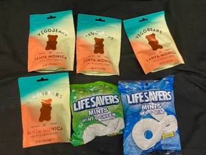 lot 135 image: VV2 - Collection of Vegobears Organic Gummy Bears and Lifesavers Mints