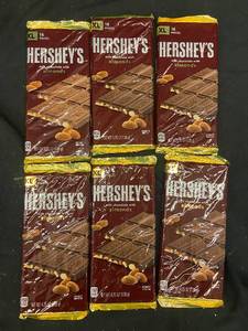 lot 160 image: WW2 - Set of 6 Hersheys Milk Chocolate with Almonds XL Bars