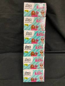 lot 182 image: AA1 - Lot of 6 Finders Keepers L.O.L. Surprise Eggs with Milk Chocolate and Toy