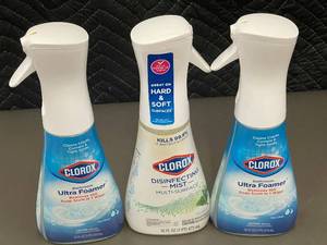 lot 3 image: Set of 3 Clorox Cleaning Products Ultra Foamer and Disinfecting Mist