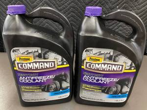 lot 30 image: Set of 2 Prestone Command Heavy Duty AntifreezeCoolant Concentrate 1 Gallon