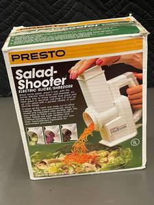 lot 49 image: Presto Salad Shooter Electric SlicerShredder