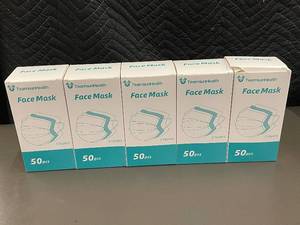 lot 59 image: Set of 250 Disposable Protective Face Masks