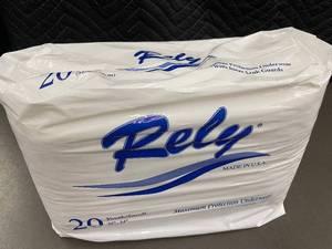 lot 111 image: Pack of 20 Rely Maximum Protection YouthSmall Underwear