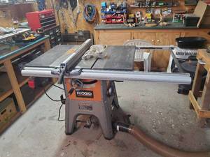 lot 42 image: Rigid Table Saw In Very Good Condition