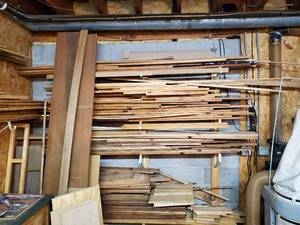 lot 45 image: Large Lot of Wood Boards and More Many types and Lengths