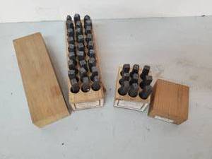 lot 63 image: Vintage Sets of Sears Roebuck machine Cut Steel Letter and Number Punches 14