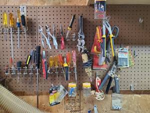 lot 81 image: All Hand Tools In Picture on Wall