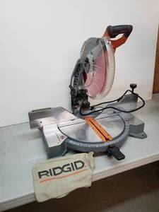 lot 83 image: Rigid Model #R41221 12 Mitre Saw