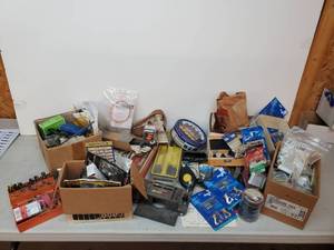 lot 91 image: Super Large Lot of Misc Hardware and other Tools n things