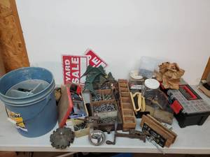 lot 96 image: Fantastic Lot of Hardware Bolts Clamps and Other Shop Accessories