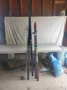lot 156 image: 2 Pair Cross Country With 2 Sets of Poles
