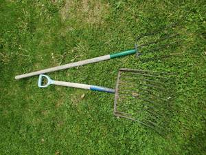 lot 169 image: 2 Pitchforks one has 12 Tines 