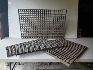 lot 176 image: Old Wood Floor Vents From abandoned Farm House