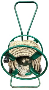 lot 36 image: Garden Hose Reel Cart with Rope