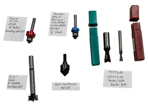 lot 195 image: Mixed Router Bits Bundle