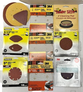lot 89 image: Circle Sanding Bundle of 8 packs and some loose pieces