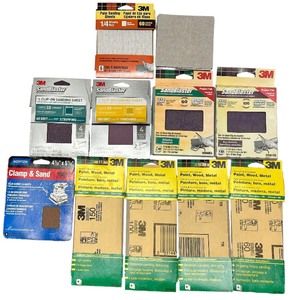lot 91 image: Small, SquareRectangle Sand Paper Bundle of 10 packs