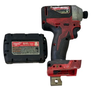 lot 98 image: Milwaukee 2850-20 18V 14 Hex Brushless Impact Driver and Battery,  NO CHARGER, Unable to Test 