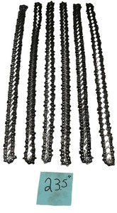 lot 110 image: Chainsaw Bundle of 5 with Chainsaw Fluid