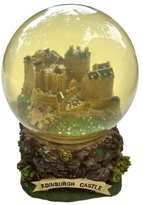 lot 252 image: Edinburgh Castle Snow Globe Gift Souvenir of Scotland