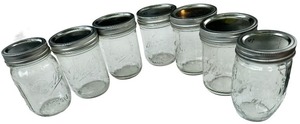 lot 258 image: Medium MasonKerrBall Canning Jar, Bundle of 7